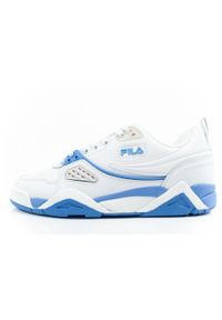 Buty sportowe sneakersy męskie Fila Casim modne wygodne białe. Kolor: niebieski, wielokolorowy, biały