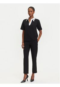 Karl Lagerfeld - KARL LAGERFELD Polo A3W17113 Czarny Regular Fit. Typ kołnierza: polo. Kolor: czarny. Materiał: bawełna #4
