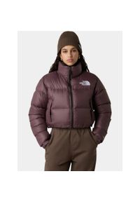 Kurtka Damska The North Face W Nuptse. Kolor: fioletowy. Materiał: puch. Sport: turystyka piesza