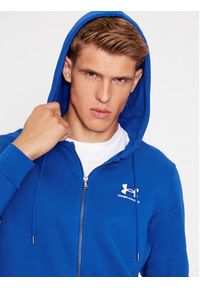 Under Armour Bluza Ua Essential Fleece Fz Hood 1373881 Niebieski Loose Fit. Kolor: niebieski. Materiał: bawełna