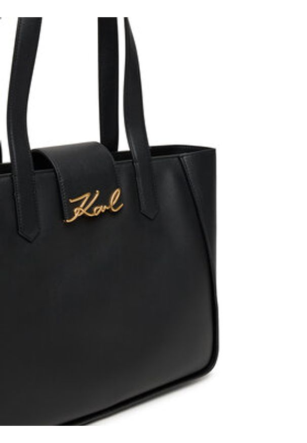 Karl Lagerfeld - KARL LAGERFELD Torebka A3W30133 Czarny. Kolor: czarny. Materiał: skórzane