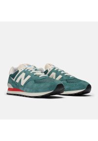 Sneakersy męskie New Balance U574VPG. Okazja: na co dzień, do pracy, na spacer. Kolor: zielony. Model: New Balance 574. Sport: turystyka piesza #6