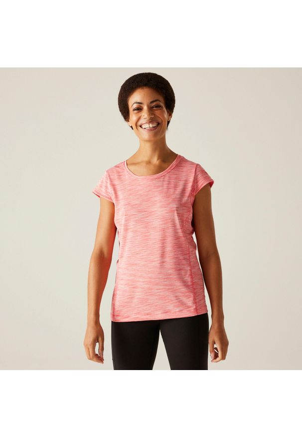Regatta - Hyperdimension II damska koszulka. Kolor: różowy. Sport: turystyka piesza