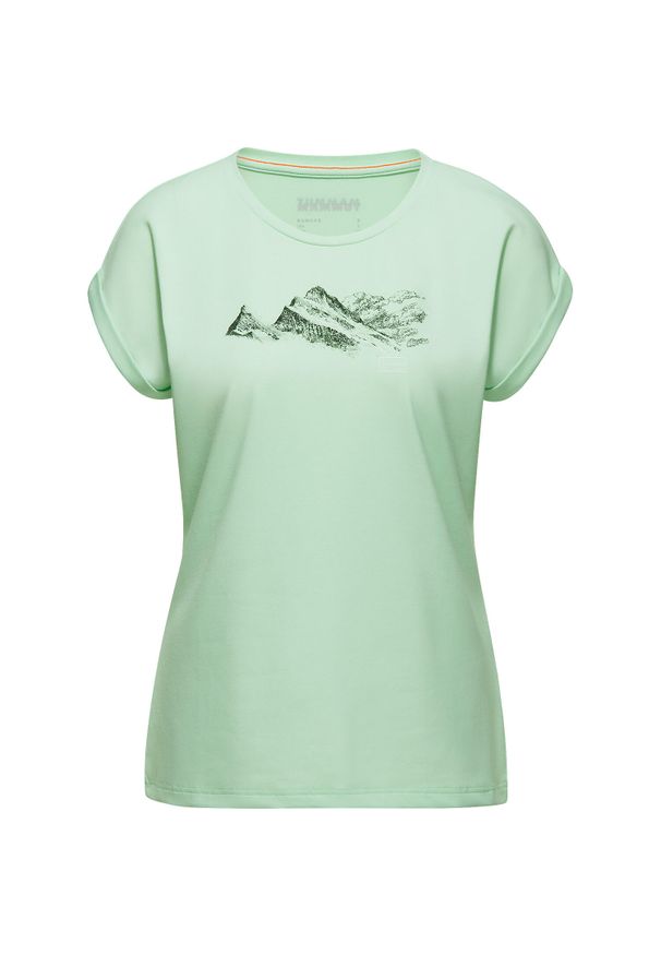 Koszulka sportowa damska Mammut Mountain. Kolor: zielony. Sport: turystyka piesza