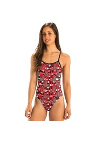 DOLFIN - Strój Kąpielowy Dolfin Reliance Veyron V Back – Czerwony – Rozmiar 26. Kolor: czerwony. Wzór: nadruk #1