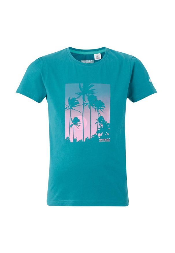 Regatta - T-shirt Dziecięca Z Palmą Bosley VIII. Kolor: różowy