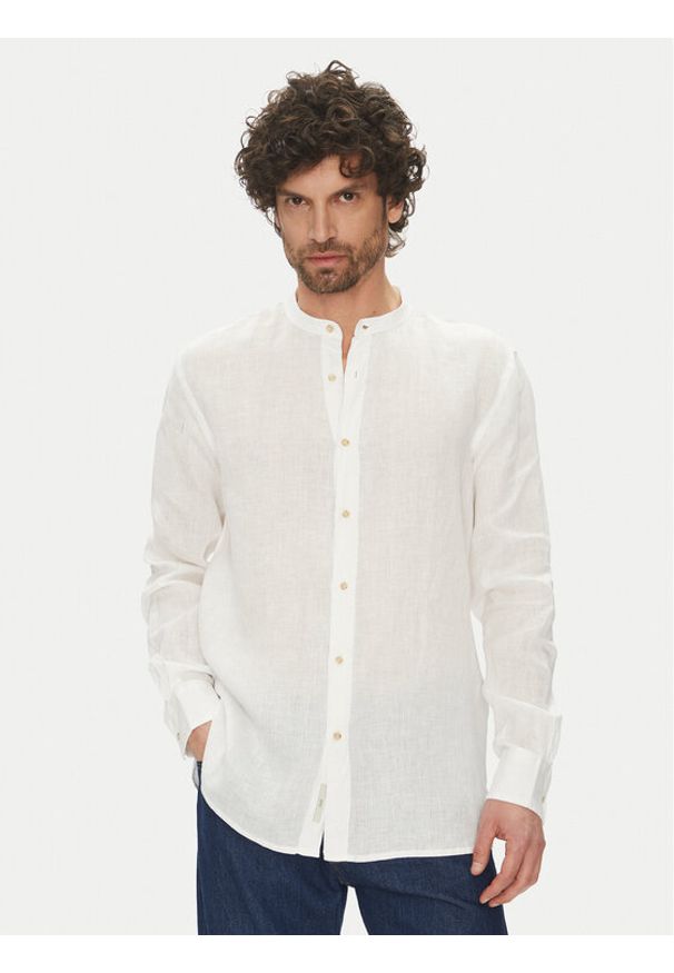 Liu Jo Koszula QA5098 T4359 11001 Biały Regular Fit. Kolor: biały. Materiał: len