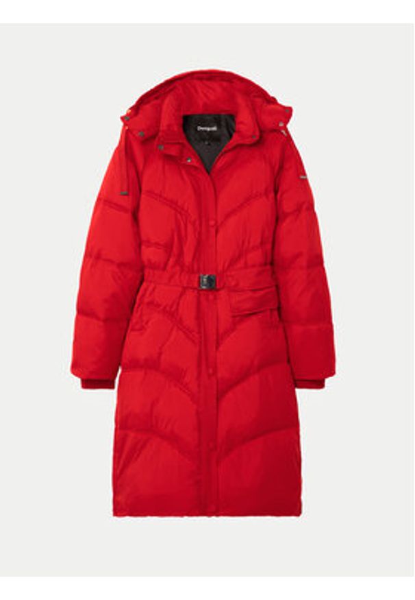 Desigual Kurtka zimowa Copenhague 24WWEWA9 Czerwony Relaxed Fit. Kolor: czerwony. Materiał: syntetyk. Sezon: zima