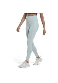 Damskie legginsy z wysokim stanem Reebok Lux. Stan: podwyższony. Kolor: niebieski. Sport: fitness #1