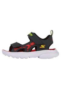 skechers - Sandały Skechers Model 406513l Kolor Czarny. Zapięcie: rzepy. Kolor: czarny. Materiał: guma, tkanina. Sport: turystyka piesza