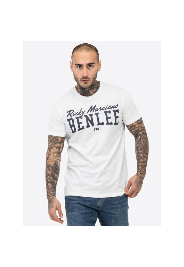 T-shirt o klasycznym kroju Benlee Logo. Kolor: biały