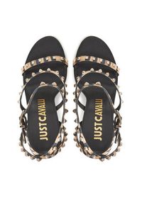 Just Cavalli Sandały 78RA3S62 ZSA32 Czarny. Kolor: czarny. Materiał: materiał #3