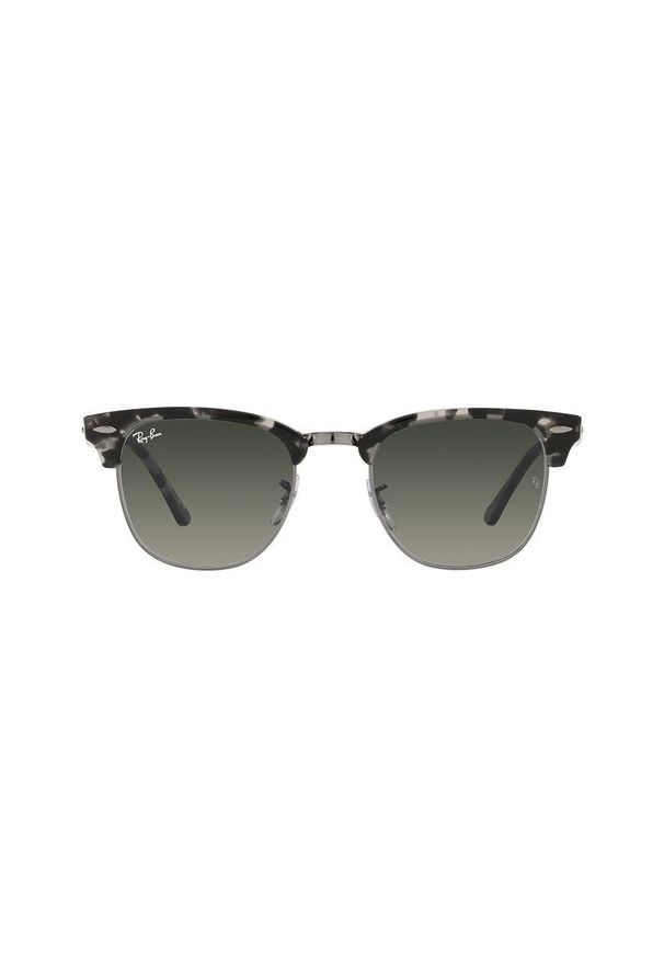 Ray-Ban - Okulary CLUBMASTER. Kształt: owalne. Kolor: szary