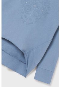 Mayoral bluza bawełniana dziecięca z kapturem z nadrukiem. Typ kołnierza: kaptur. Kolor: niebieski. Materiał: bawełna. Wzór: nadruk #4