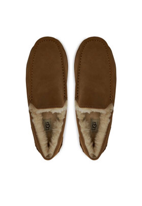 Ugg Kapcie M Ascot 1101110 Brązowy. Kolor: brązowy. Materiał: skóra