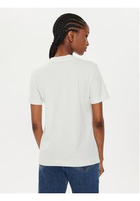 Calvin Klein Jeans T-Shirt Satin Applique J20J223925 Écru Regular Fit. Materiał: bawełna