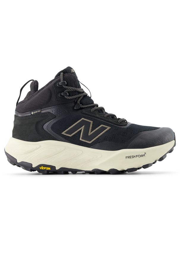 Buty męskie New Balance Fresh Foam X Hierro Hiker Gore-Tex v9 MTHIMCB9 – czarne. Kolor: czarny. Materiał: materiał, syntetyk. Szerokość cholewki: normalna. Technologia: Gore-Tex. Sport: bieganie, fitness