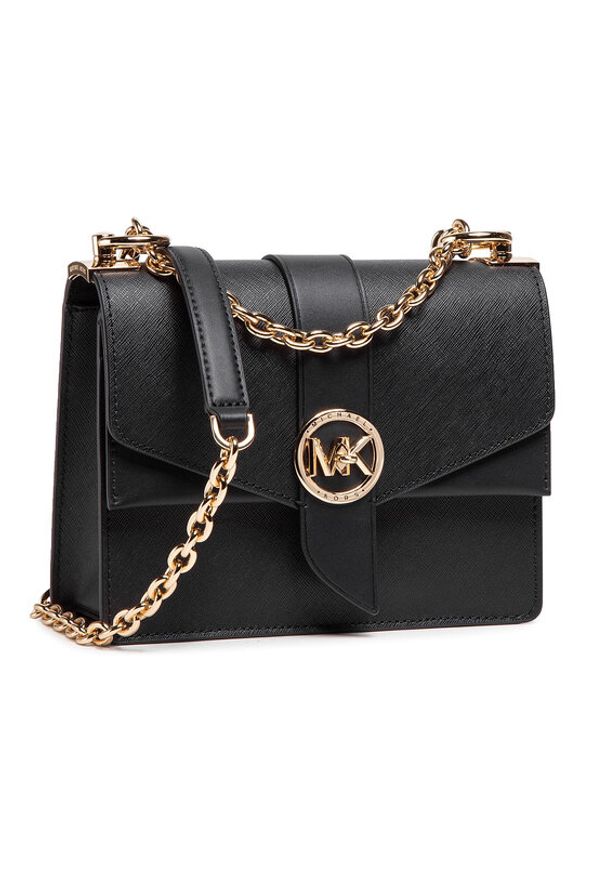 MICHAEL Michael Kors Torebka Greenwich 32S1GGRC0L Czarny. Kolor: czarny. Materiał: skórzane