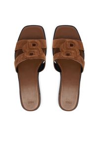 BOSS Klapki Charlize 50563333 Beżowy. Kolor: beżowy. Materiał: zamsz, skóra #5