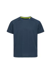 Stedman - Koszulka Dziecięca/dziecięca Raglan Active T-shirt. Kolor: niebieski. Długość rękawa: raglanowy rękaw