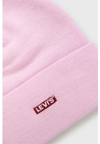 Levi's® - Levi's Czapka kolor różowy D6248.0004-81. Kolor: różowy. Materiał: materiał, dzianina. Styl: biznesowy #3