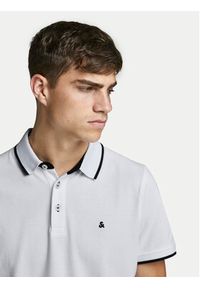 Jack & Jones - Jack&Jones Polo Paulos 12136668 Biały Slim Fit. Typ kołnierza: polo. Kolor: biały. Materiał: bawełna #4
