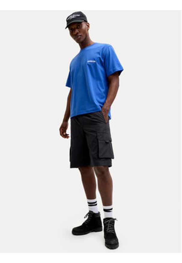 Jack & Jones Szorty materiałowe Cole Ivan 12288611 Czarny Regular Fit. Kolor: czarny. Materiał: syntetyk