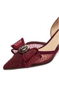 Eva Minge Szpilki EO-AVA-78096-202 Bordowy. Kolor: czerwony. Materiał: zamsz, skóra. Obcas: na szpilce #8