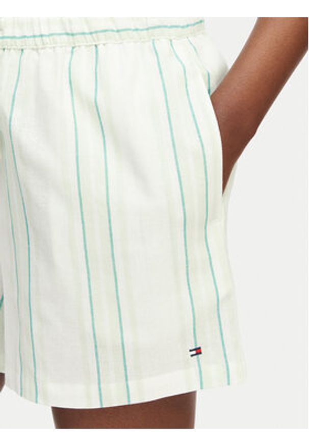 TOMMY HILFIGER - Tommy Hilfiger Piżama UW0UW06329 Zielony jasny Regular Fit. Kolor: zielony. Materiał: bawełna