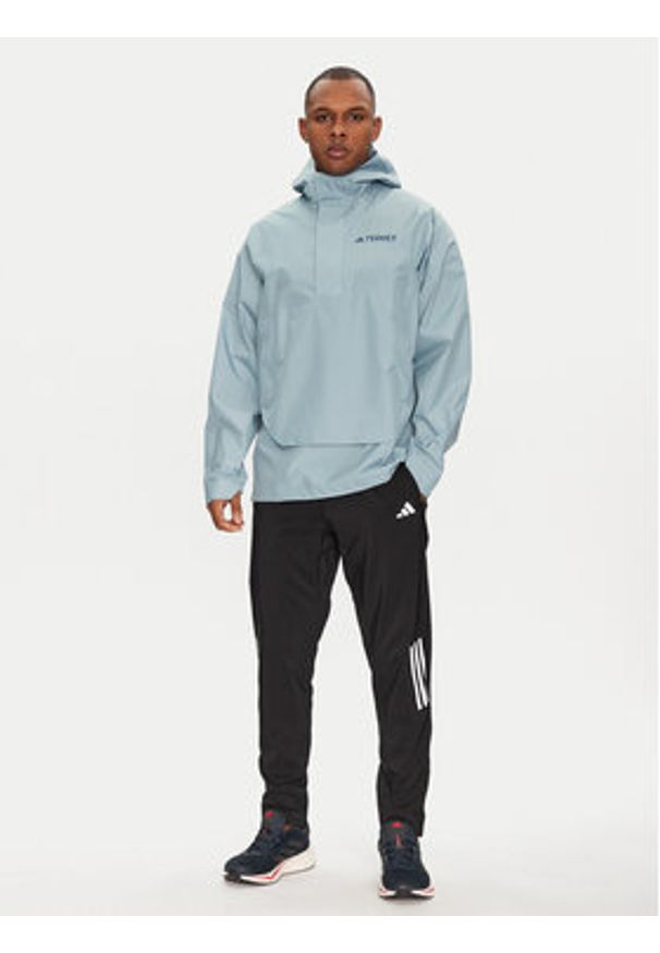 Adidas - adidas Kurtka outdoor Terrex Xploric 2.5L JD8347 Niebieski Loose Fit. Kolor: niebieski. Materiał: syntetyk. Sport: outdoor