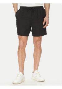 BOSS Szorty materiałowe 50540134 Czarny Regular Fit. Kolor: czarny. Materiał: bawełna