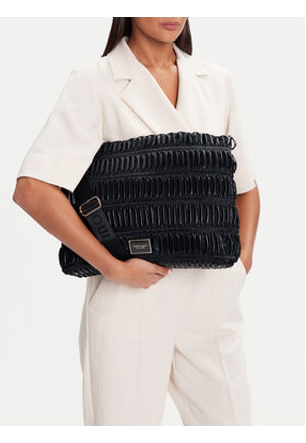 Monnari Torebka TORIMP0-24Z-BAG4060-K020D000 Czarny. Kolor: czarny. Materiał: skórzane