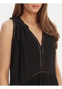 Seafolly Sukienka letnia Ladder Detail 52931-DR Czarny Relaxed Fit. Kolor: czarny. Materiał: wiskoza. Sezon: lato #6