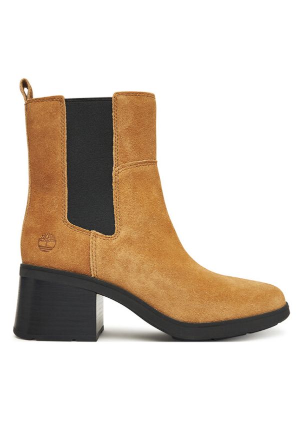 Timberland Botki Bellevaux TB0A424XES41 Brązowy. Kolor: brązowy. Materiał: zamsz, skóra