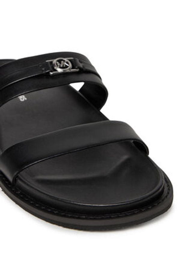 MICHAEL Michael Kors Klapki Mandy Flat Sandal 40S5MAFS2L Czarny. Kolor: czarny. Materiał: skóra