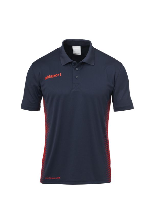 UHLSPORT - Koszulka polo dla dzieci Uhlsport Score. Typ kołnierza: polo. Kolor: wielokolorowy, niebieski, czerwony. Sport: piłka nożna, fitness
