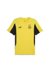Puma - Męska koszulka Borussia Dortmund ftblARCHIVE PUMA Faster Yellow Black. Kolor: czarny, wielokolorowy, żółty. Wzór: aplikacja. Sport: piłka nożna