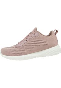 skechers - Buty Kobieta Skechers Bobs Sport Tough Talk róża. Okazja: na co dzień. Kolor: różowy. Materiał: tkanina, materiał, syntetyk. Model: Skechers Sport. Sport: turystyka piesza