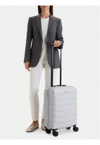 Gino Rossi - GINO ROSSI Walizka kabinowa CEO-GIN-S-003-05-SILVER2 Srebrny. Kolor: srebrny #1