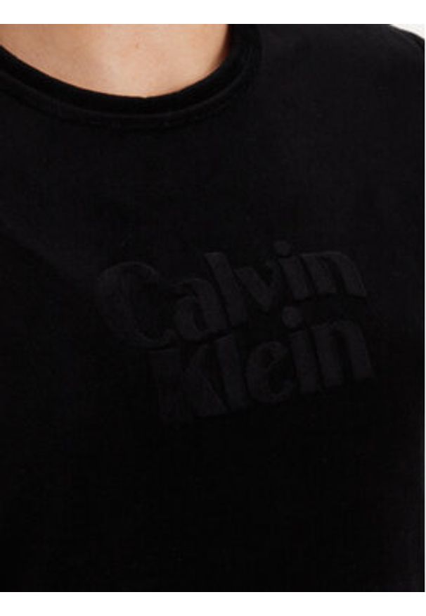 Calvin Klein Sukienka codzienna Calvin Klein-Lv047E223G Ub1 LV047E223G Czarny Slim Fit. Okazja: na co dzień. Kolor: czarny. Materiał: bawełna. Typ sukienki: proste. Styl: casual
