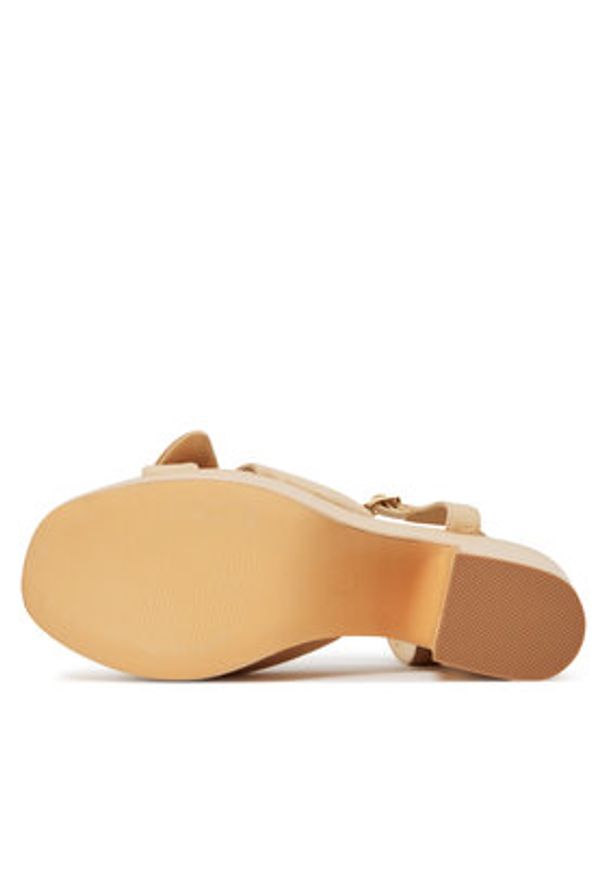 DeeZee Sandały 6103-4 Beżowy. Kolor: beżowy. Materiał: materiał