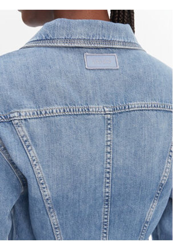 Liu Jo Kurtka jeansowa UA6199 D0309 Niebieski Regular Fit. Kolor: niebieski. Materiał: bawełna