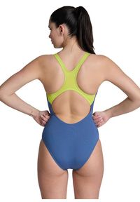 Strój Kąpielowy Arena Graphic Swim Pro – Szaro-Niebiesko-Zielony – Rozmiar 32. Kolor: niebieski