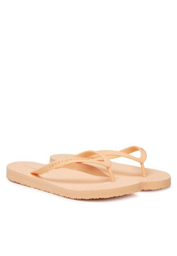 TOMMY HILFIGER - Tommy Hilfiger Japonki Hilfiger Strap Beach Sandal FW0FW08736 Pomarańczowy. Kolor: pomarańczowy. Materiał: materiał