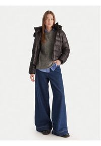 TOMMY HILFIGER - Tommy Hilfiger Kurtka puchowa WW0WW47354 Czarny Slim Fit. Kolor: czarny. Materiał: syntetyk