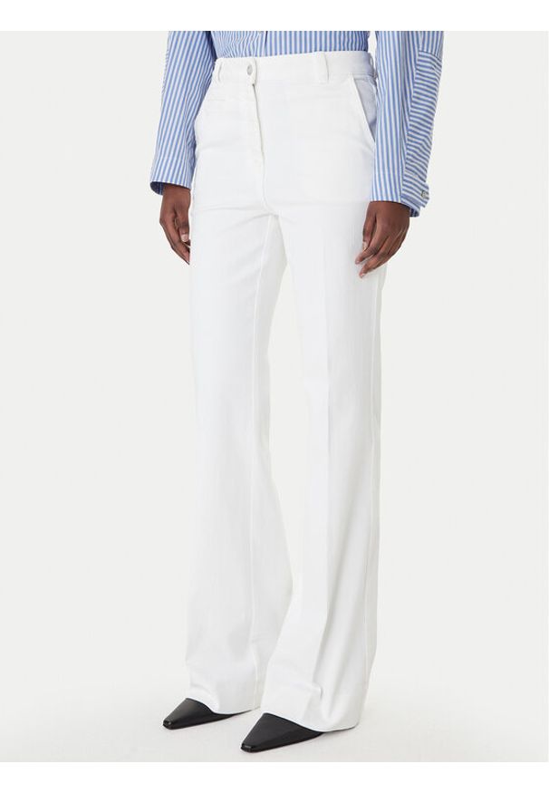 Marella Jeansy Esodo 2613131034 Biały Flare Fit. Kolor: biały