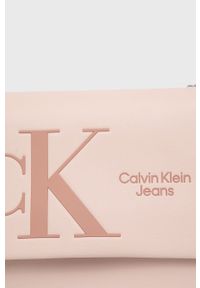 Calvin Klein Jeans torebka K60K609314.PPYY kolor różowy. Kolor: różowy. Rodzaj torebki: na ramię #6