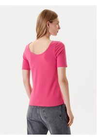 United Colors of Benetton - United Colors Of Benetton T-Shirt 3FJHD109K Różowy Slim Fit. Kolor: różowy. Materiał: bawełna #5