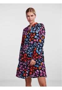 YAS Sukienka koszulowa 26030717 Kolorowy Regular Fit. Materiał: wiskoza. Wzór: kolorowy. Typ sukienki: koszulowe