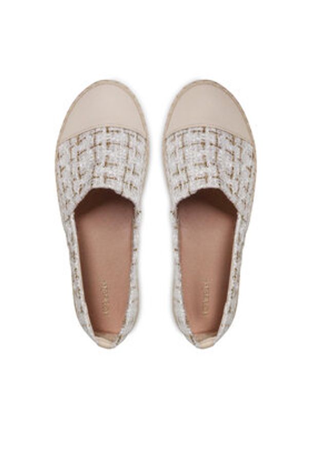 DeeZee Espadryle WSS990-104 Beżowy. Kolor: beżowy. Materiał: skóra